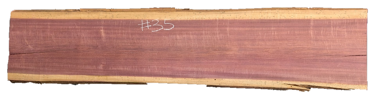Purpleheart 5/4 Live Edge #035