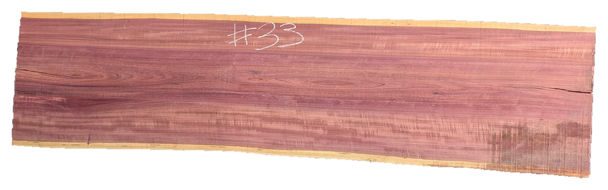 Purpleheart 5/4 Live Edge #033
