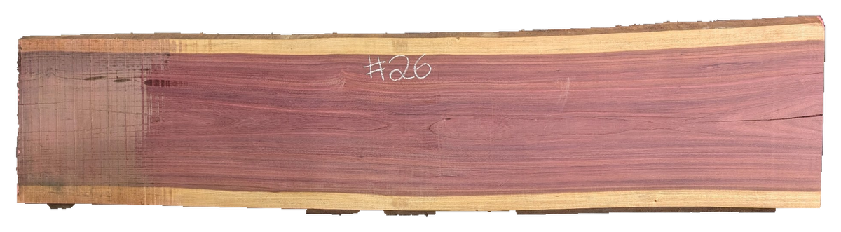 Purpleheart 5/4 Live Edge #026