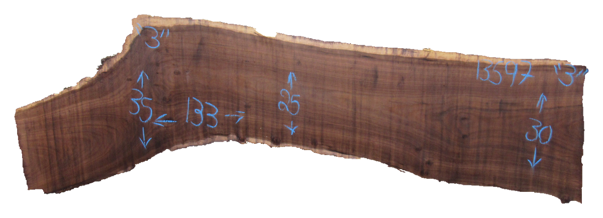 Claro Walnut Live Edge #13597