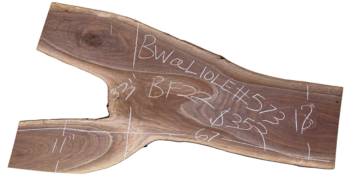 Black Walnut 10/4 Live Edge #573
