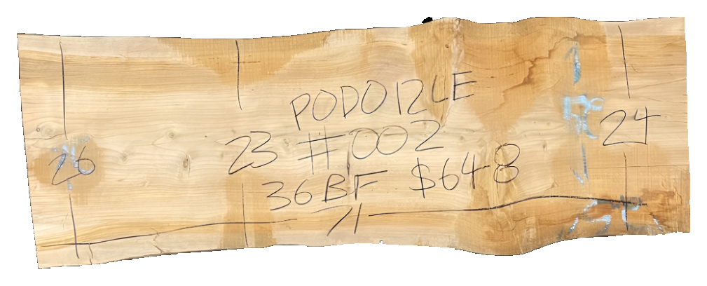 Podocarpus 12/4 Live Edge #002