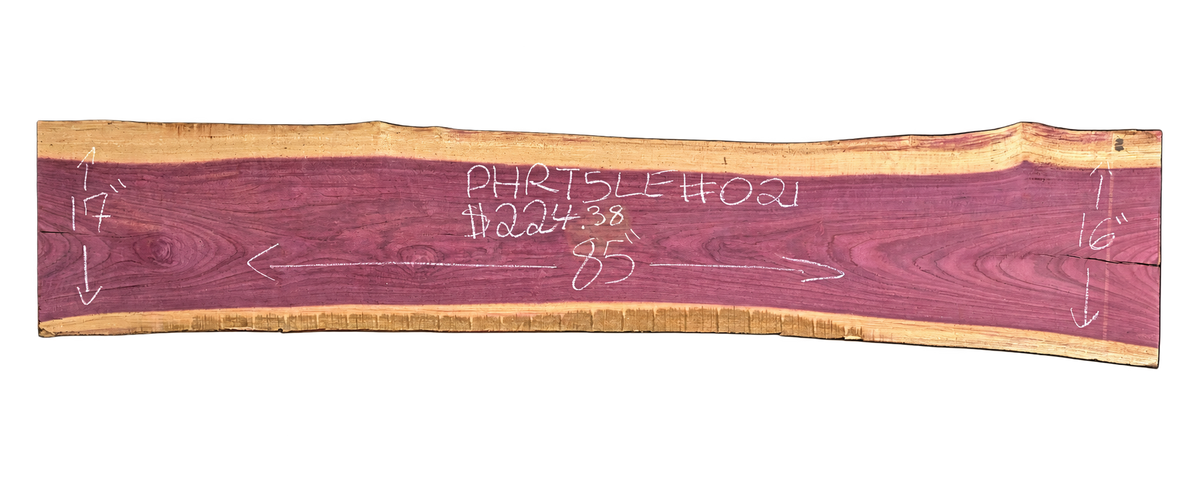 Purpleheart 5/4 Live Edge #021