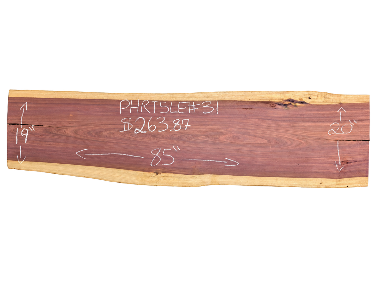 Purpleheart 5/4 Live Edge #031