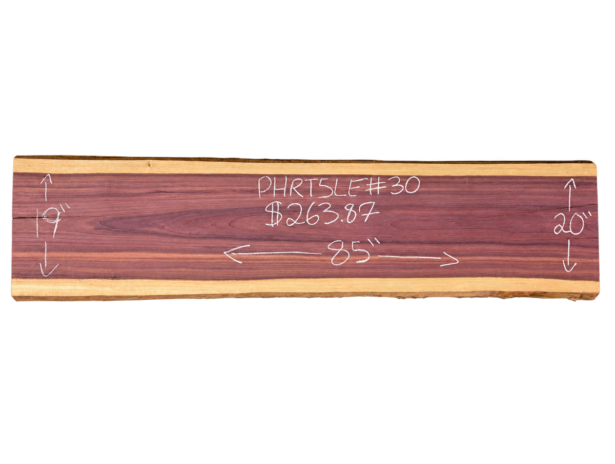 Purpleheart 5/4 Live Edge #030