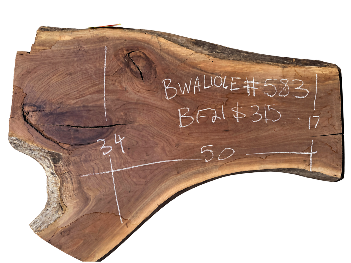 Black Walnut 10/4 Live Edge #583