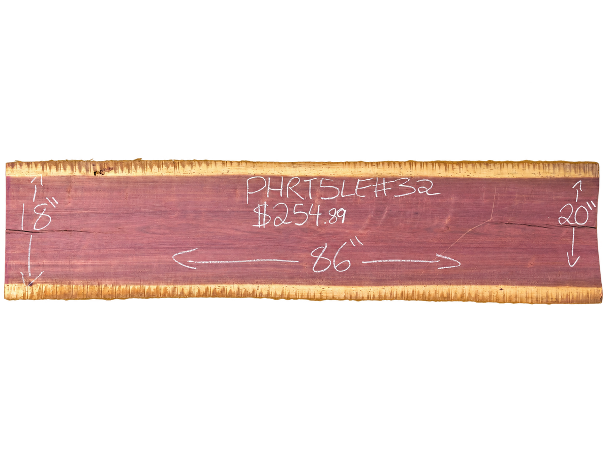 Purpleheart 5/4 Live Edge #032