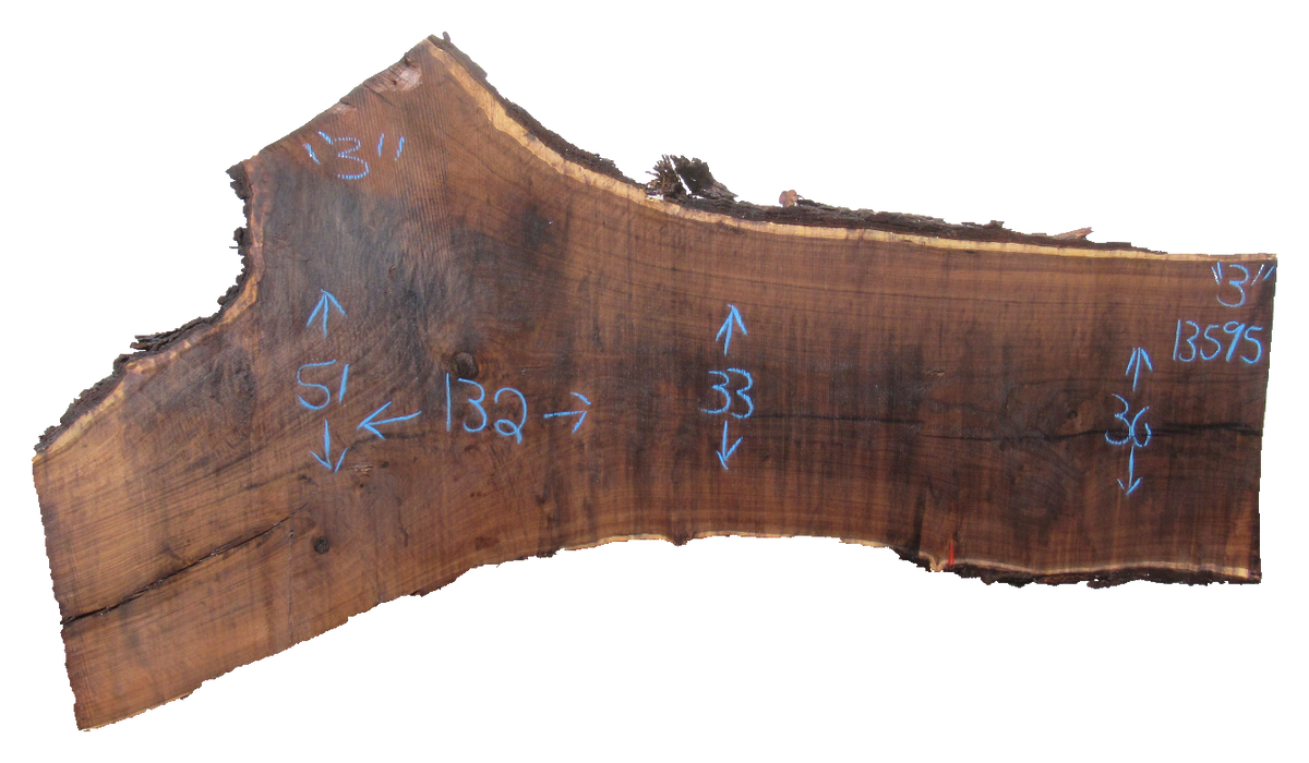 Claro Walnut Live Edge #13595