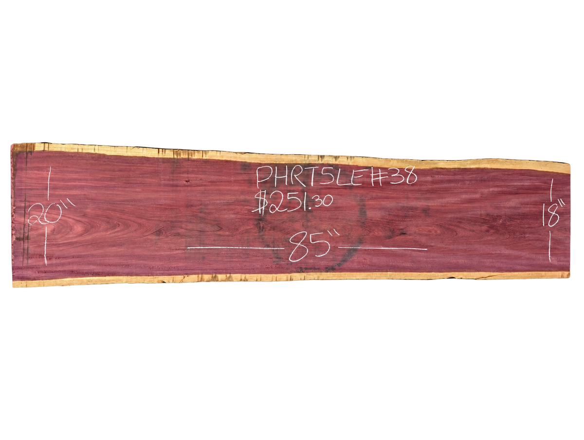 Purpleheart 5/4 Live Edge #038