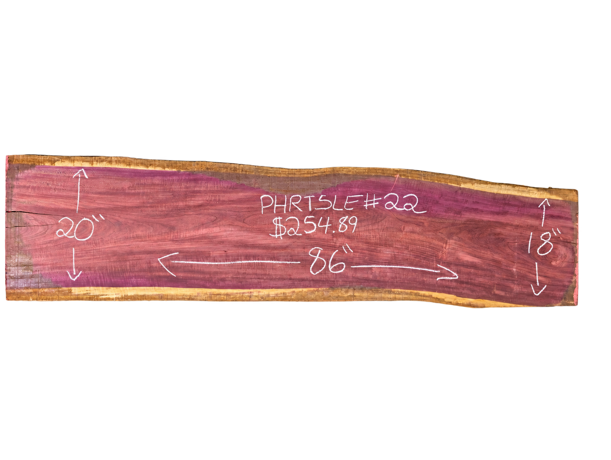 Purpleheart 5/4 Live Edge #022