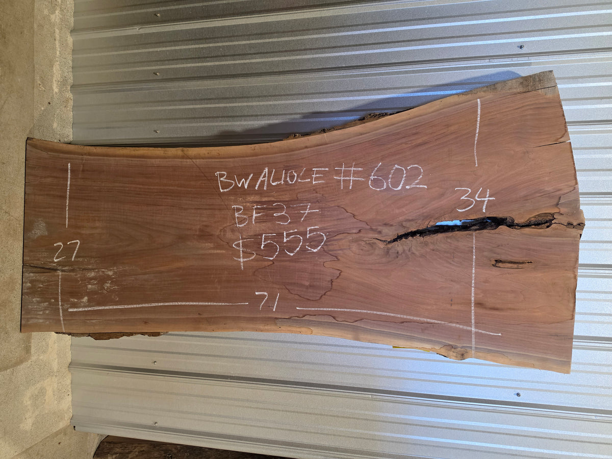 Black Walnut 10/4 Live Edge #602