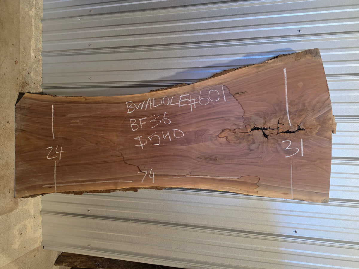 Black Walnut 10/4 Live Edge #601