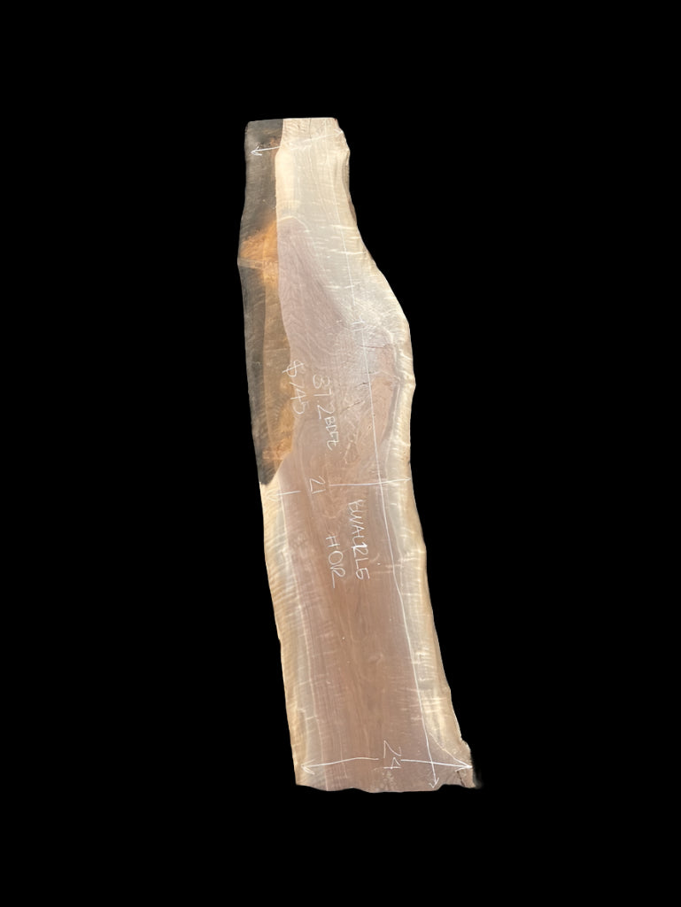 Black Walnut 12/4 Live Edge Slab #012