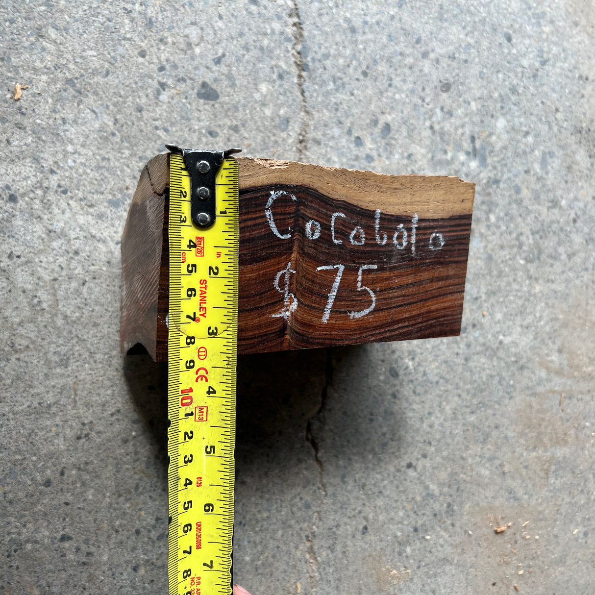 Cocobolo 6.5”x3”x4”