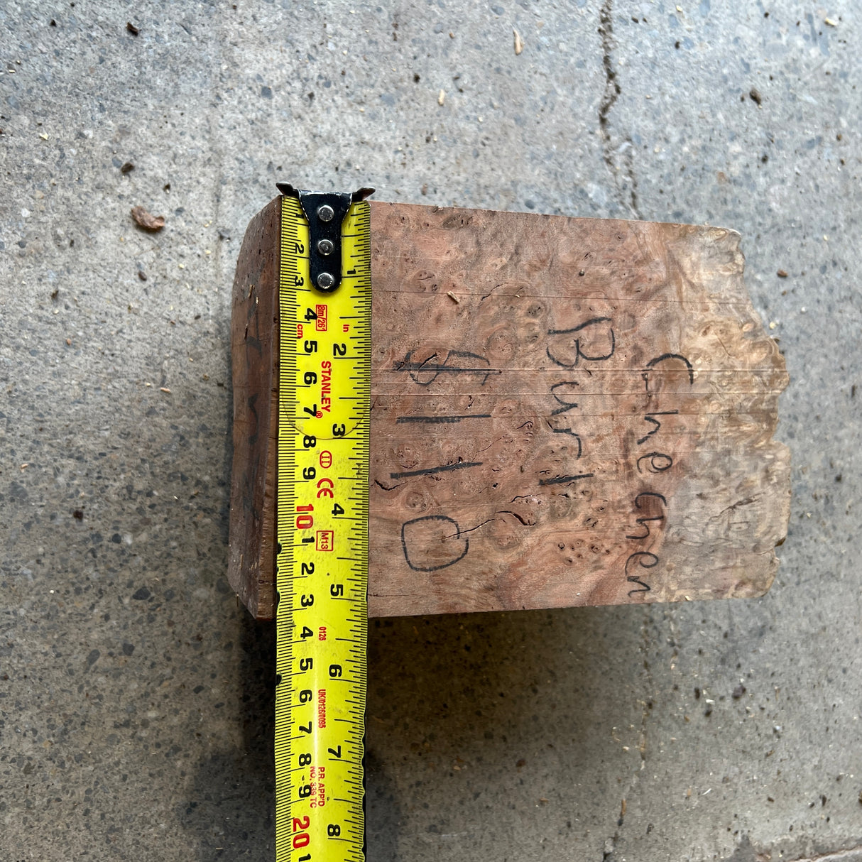 Chechen Burl 8”x5”x3”