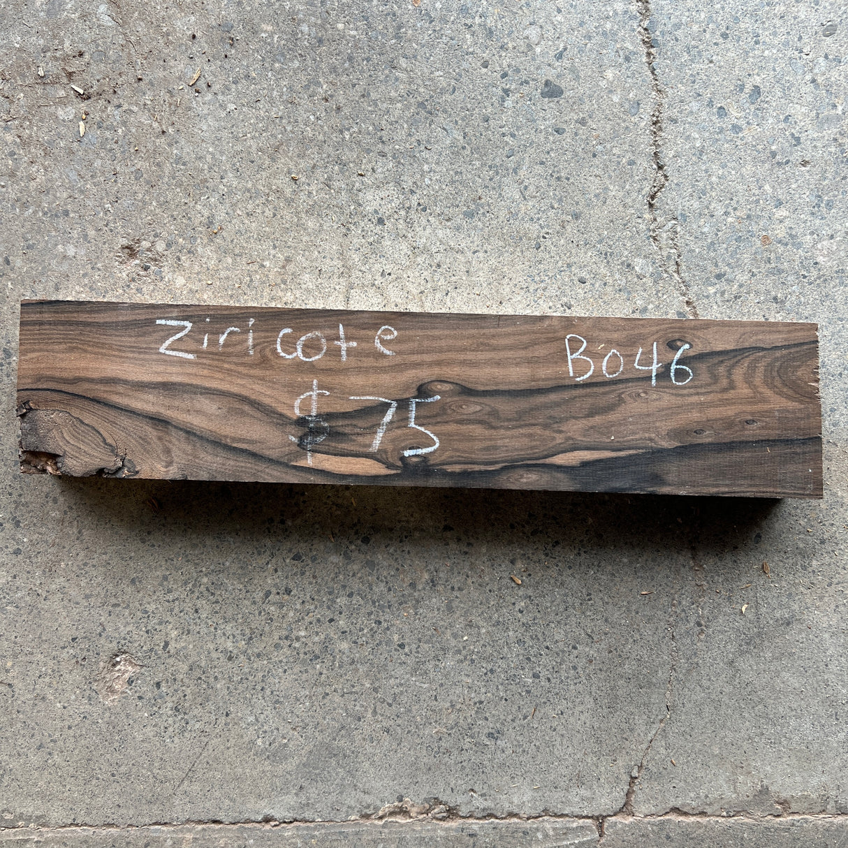 Ziricote 18”x4”x1.75”