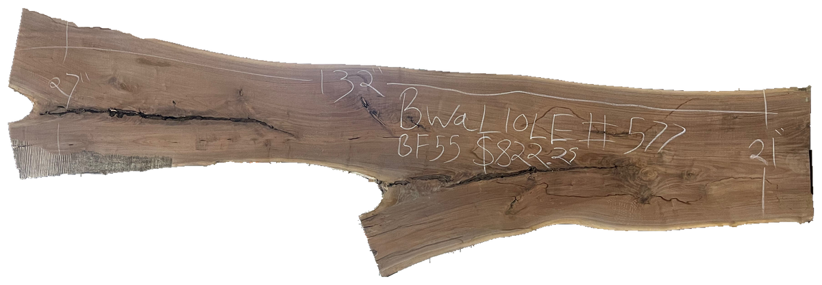 Black Walnut 10/4 Live Edge #577