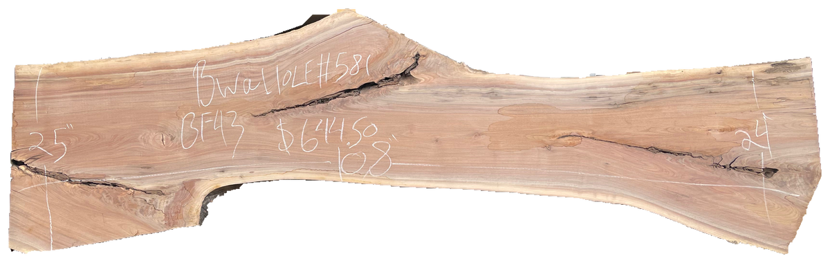 Black Walnut 10/4 Live Edge #581