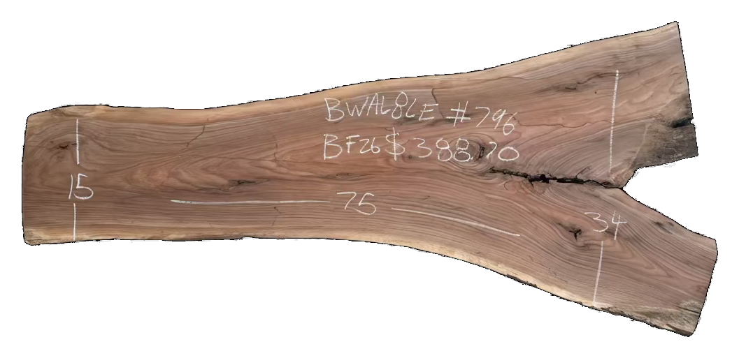 Black Walnut 8/4 Live Edge #796
