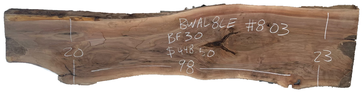 Black Walnut 8/4 Live Edge #803