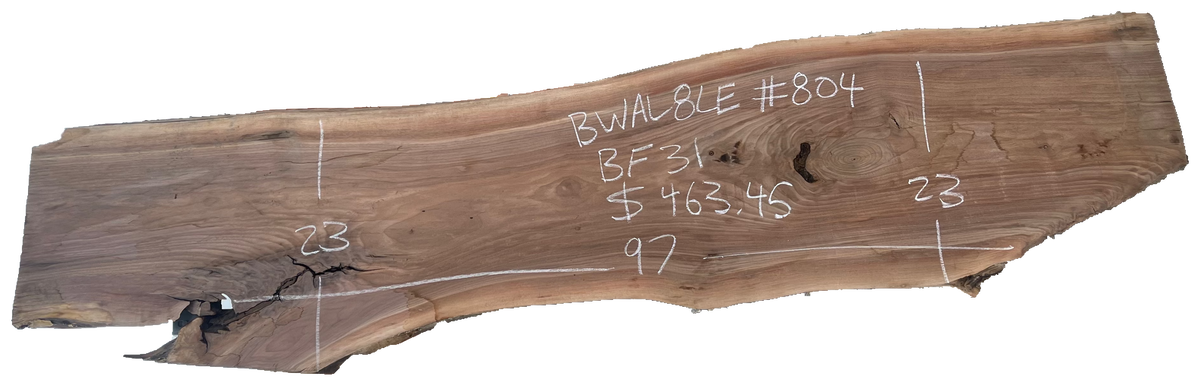 Black Walnut 8/4 Live Edge #804