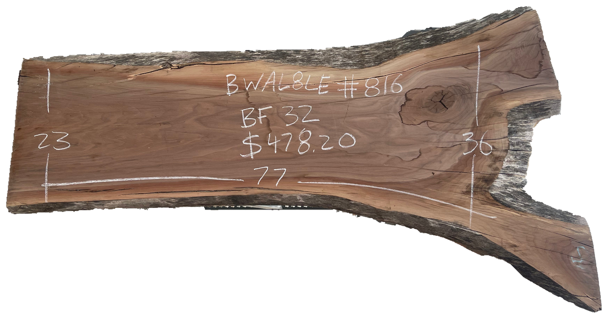 Black Walnut 8/4 Live Edge #816