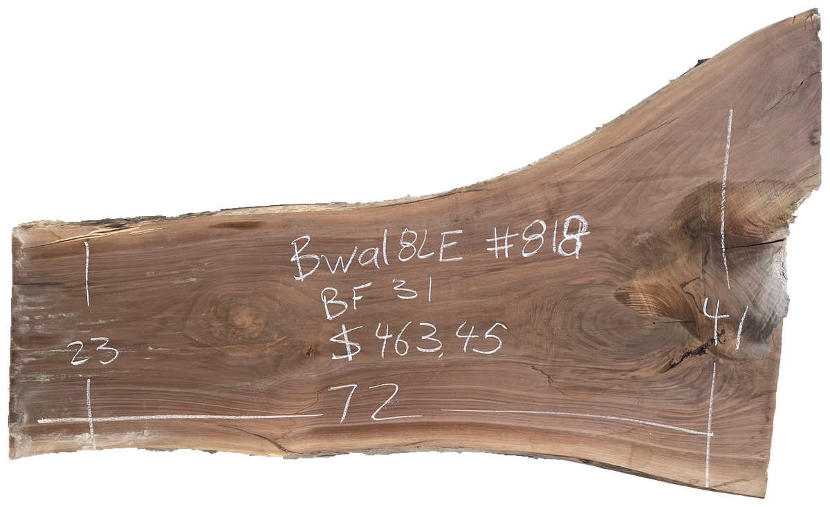 Black Walnut 8/4 Live Edge #818
