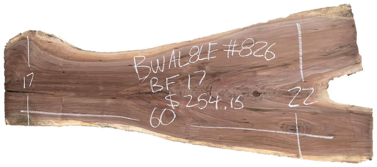 Black Walnut 8/4 Live Edge #826
