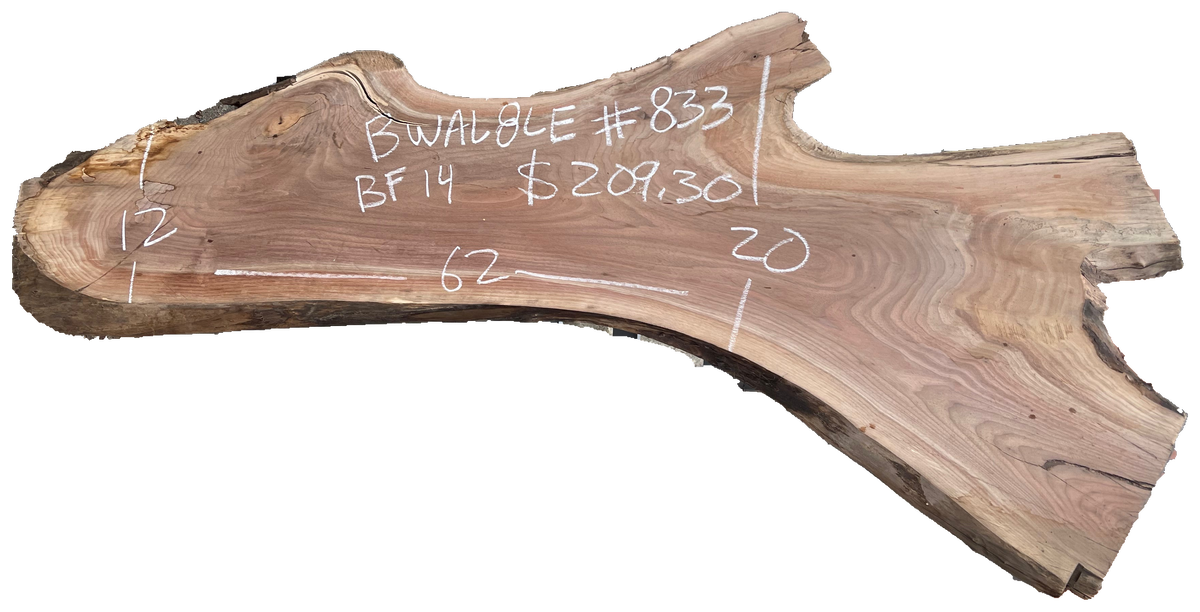 Black Walnut 8/4 Live Edge #833