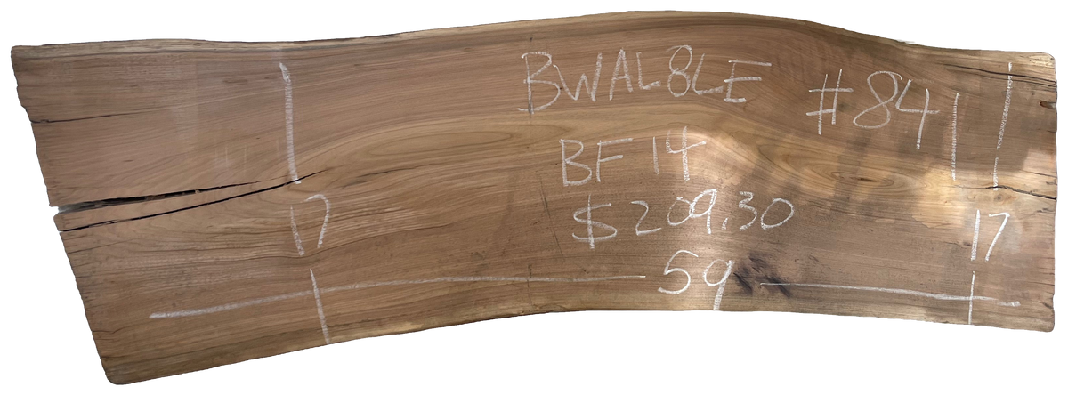 Black Walnut 8/4 Live Edge #841