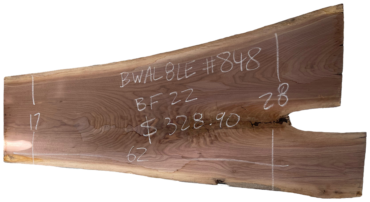 Black Walnut 8/4 Live Edge #848