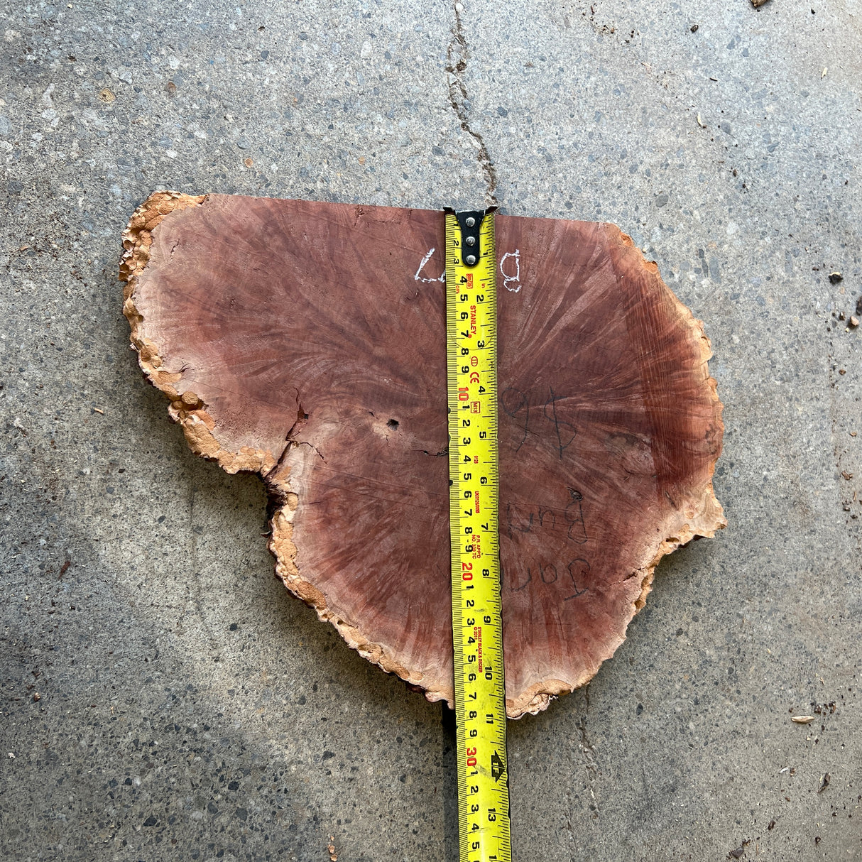 Jarrah Burl 12”x11”x0.75”