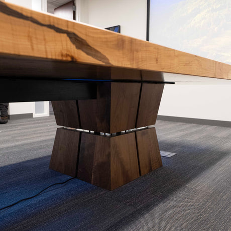 Maple Burl and Resin Conference Table