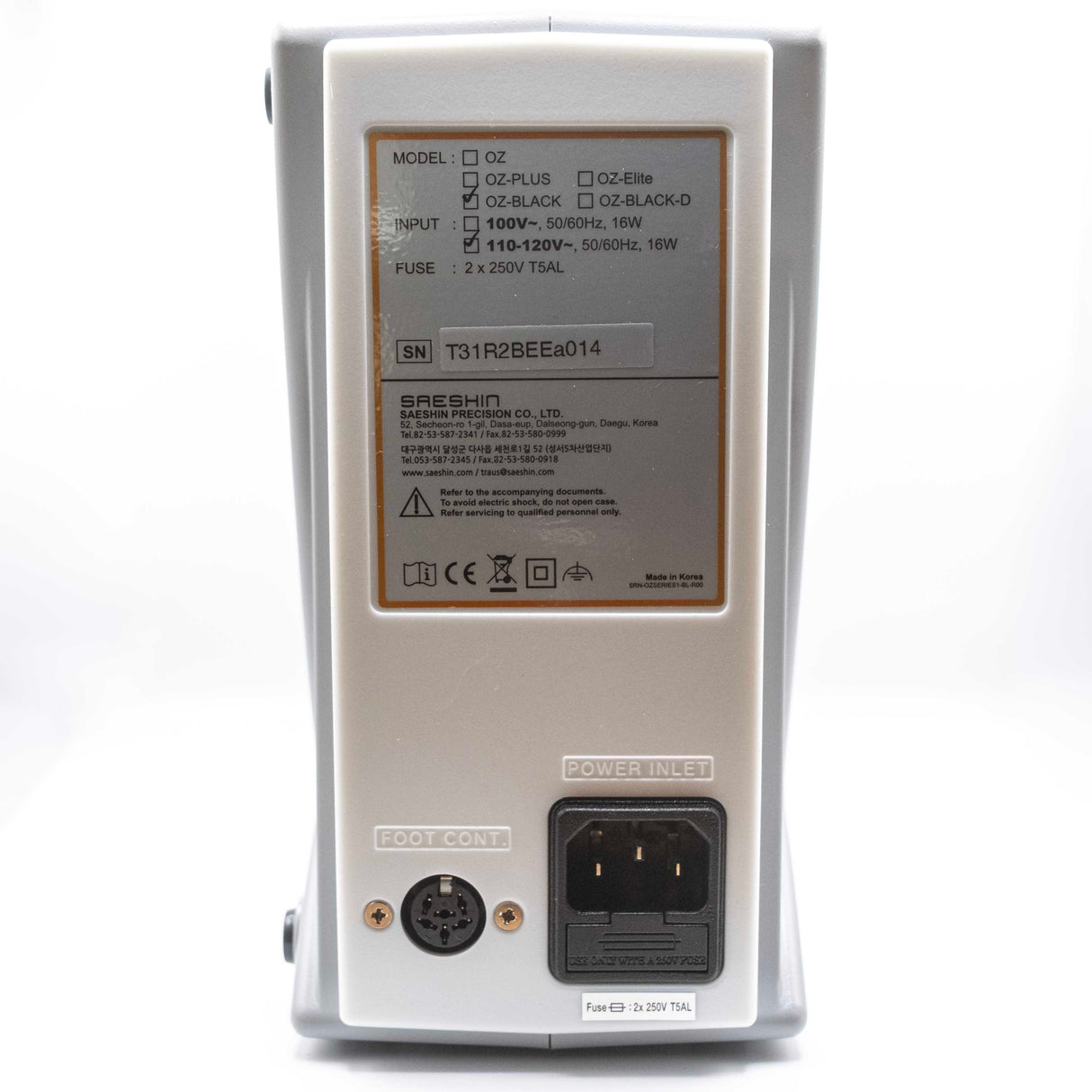 Oz Black Micro Motor Hand Piece Set