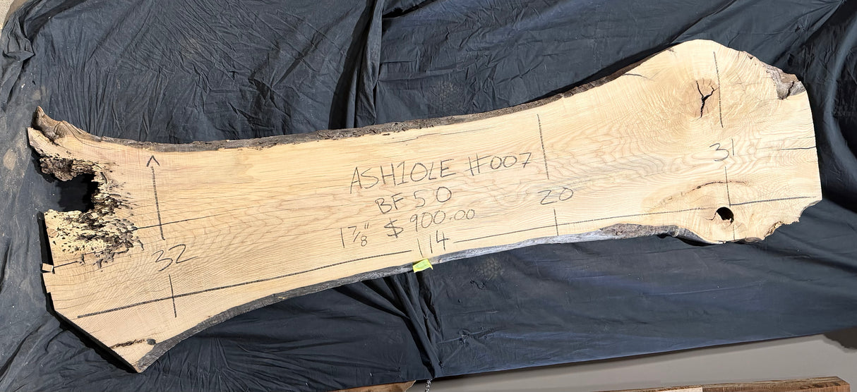 Ash 10/4 Live Edge #007
