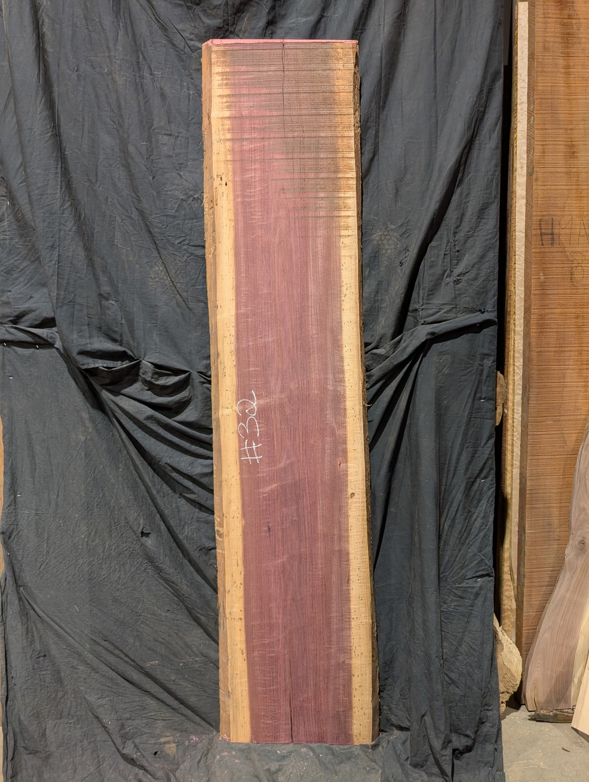 Purpleheart 5/4 Live Edge #032