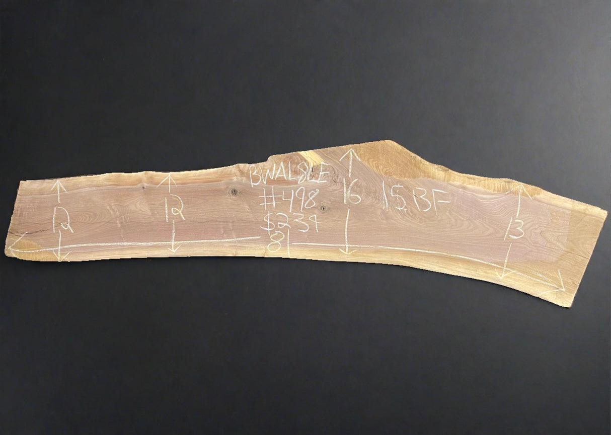 Black Walnut 8/4 Live Edge #498