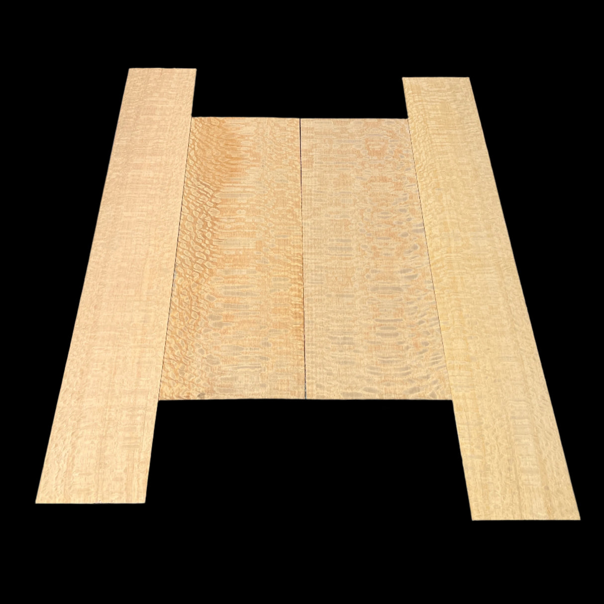 Australian Lacewood Acoustic Guitar Back and Sides Set #001