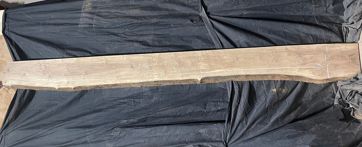 Bastogne Walnut 10/4 Live Edge #001