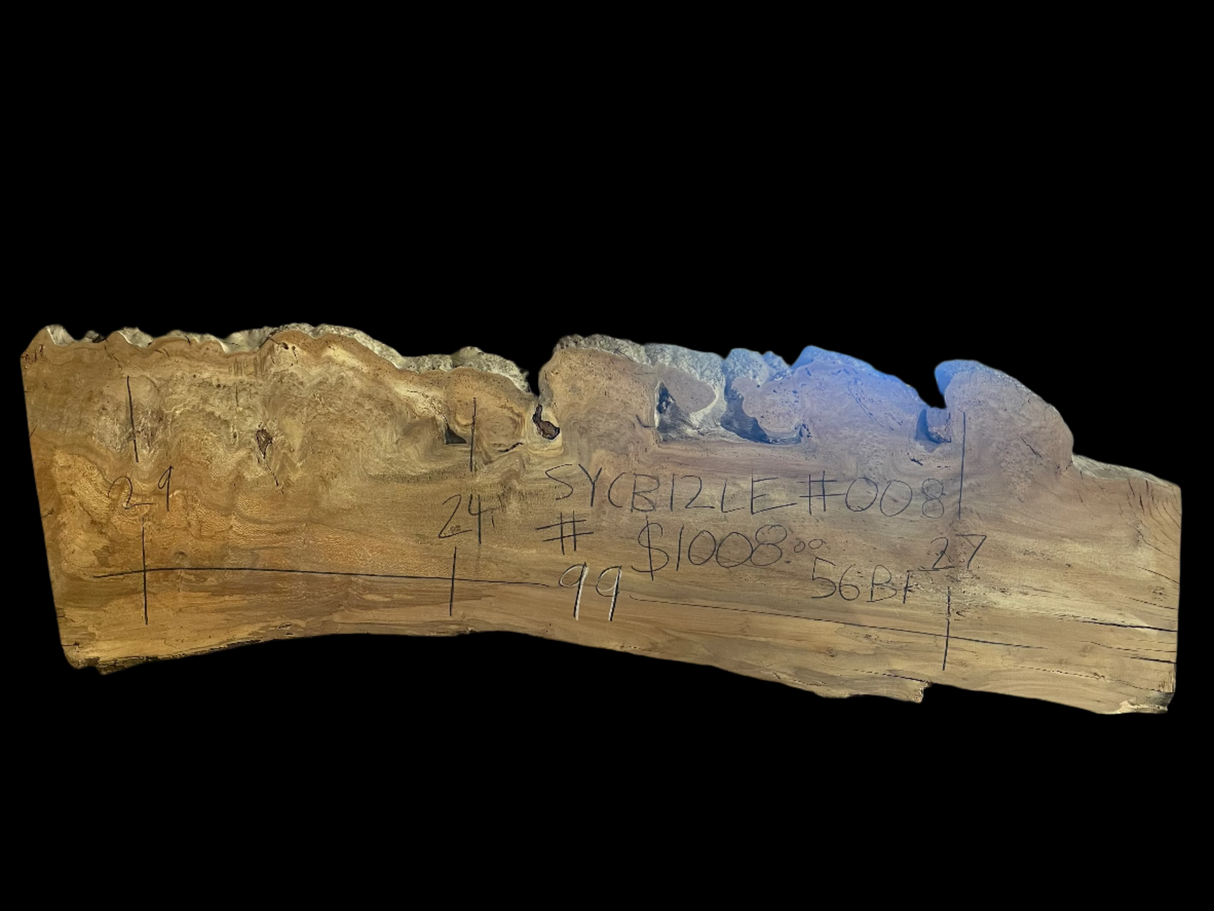 Sycamore Burl 12/4 Live Edge #008