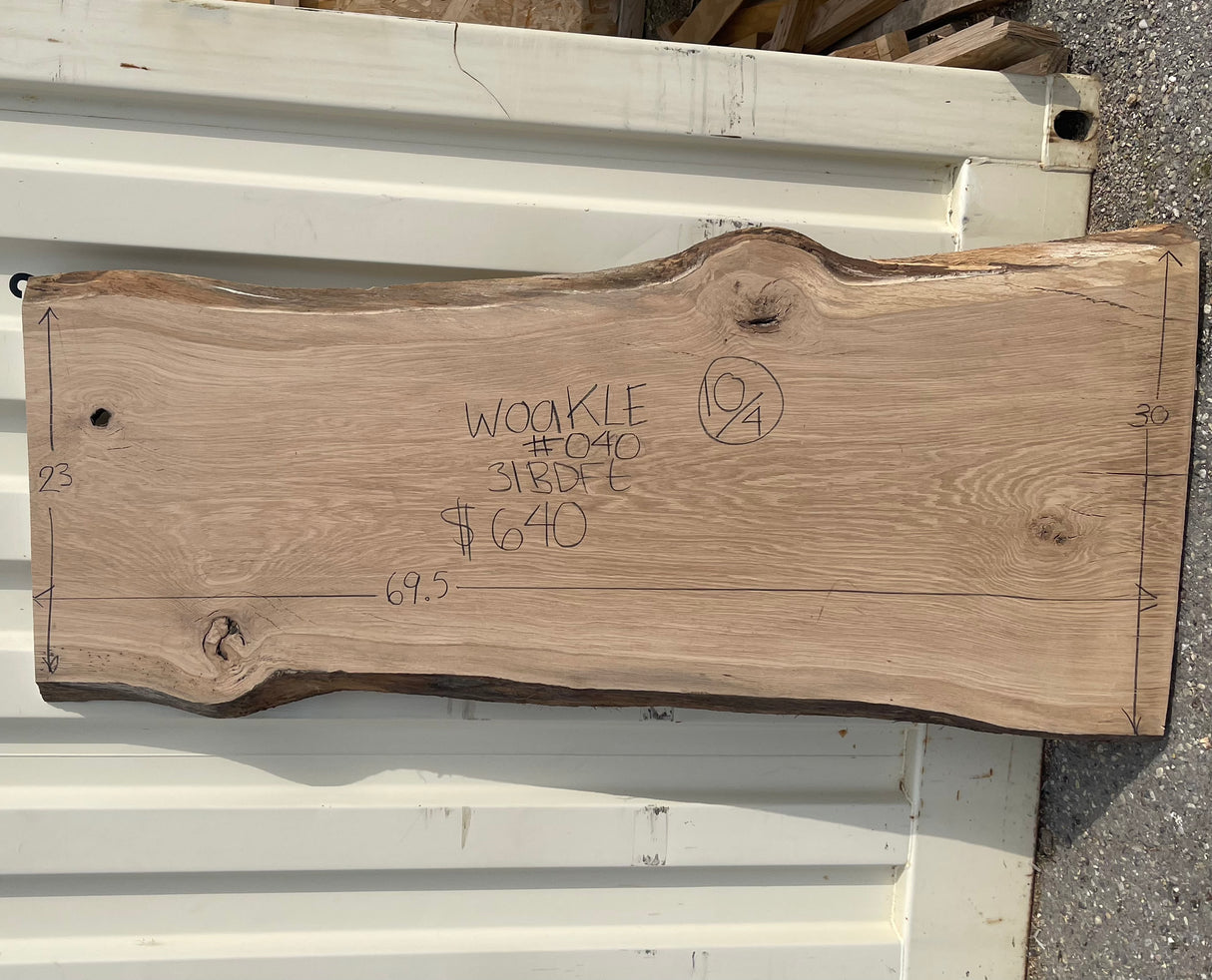 White Oak Live Edge #040