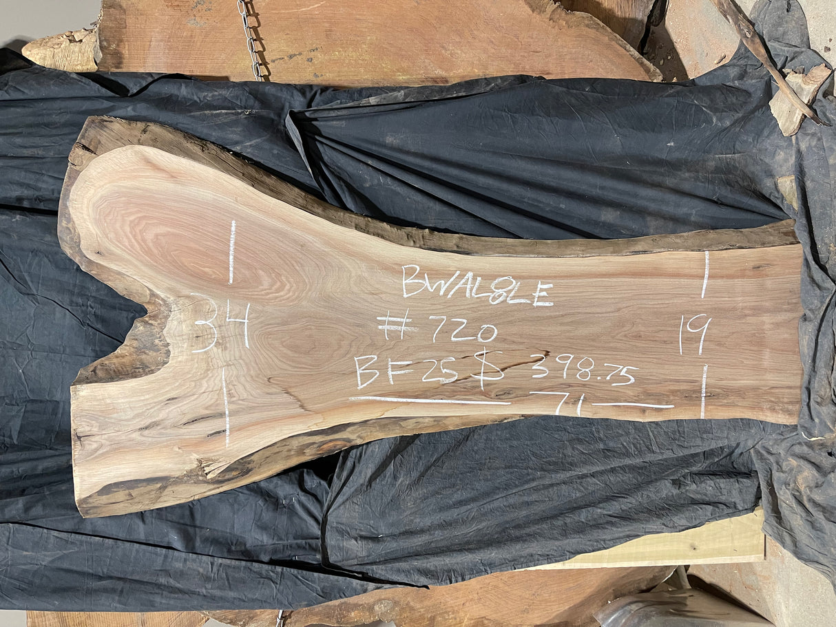Black Walnut 8/4 Live Edge #720