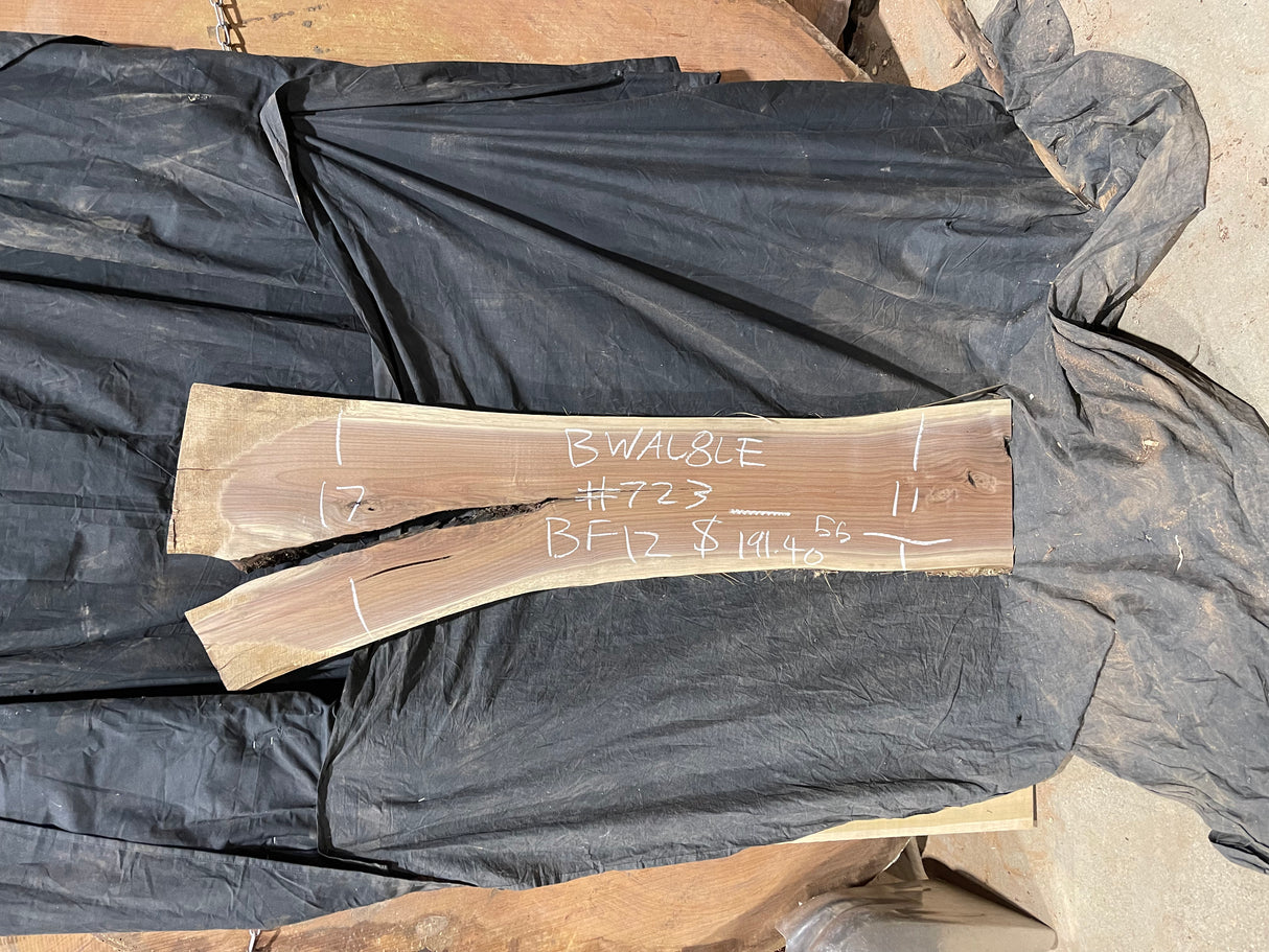 Black Walnut 8/4 Live Edge #723