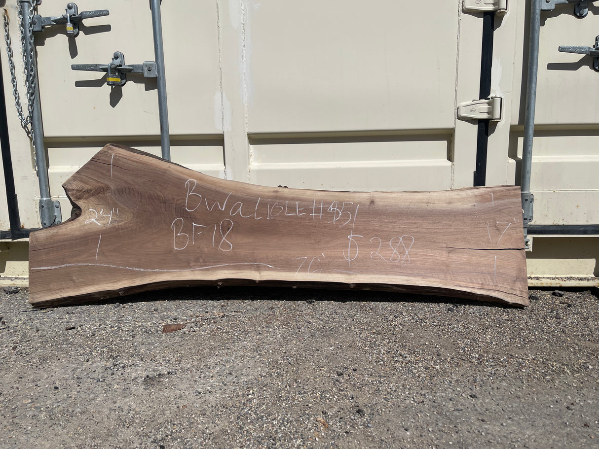 Black Walnut 10/4 Live Edge #551