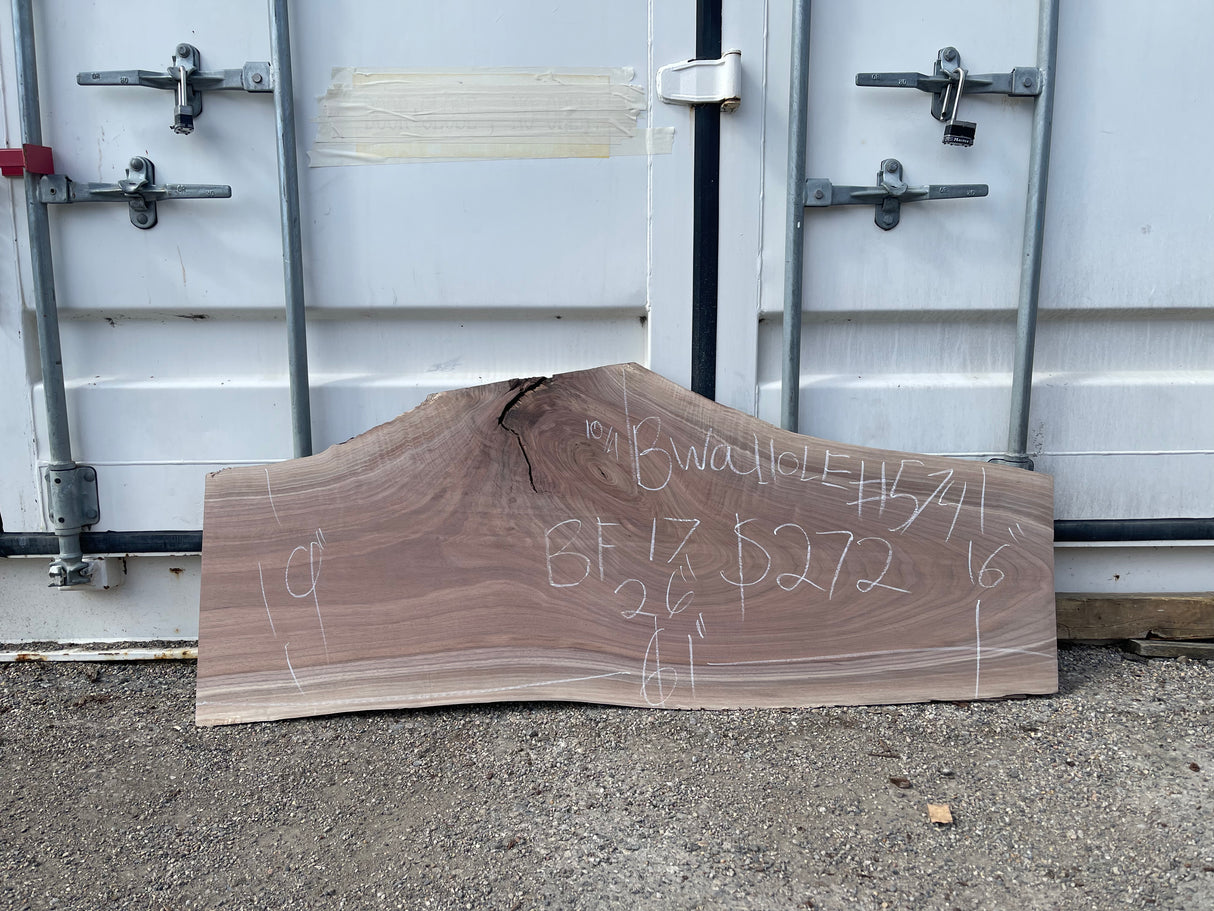 Black Walnut 10/4 Live Edge #574