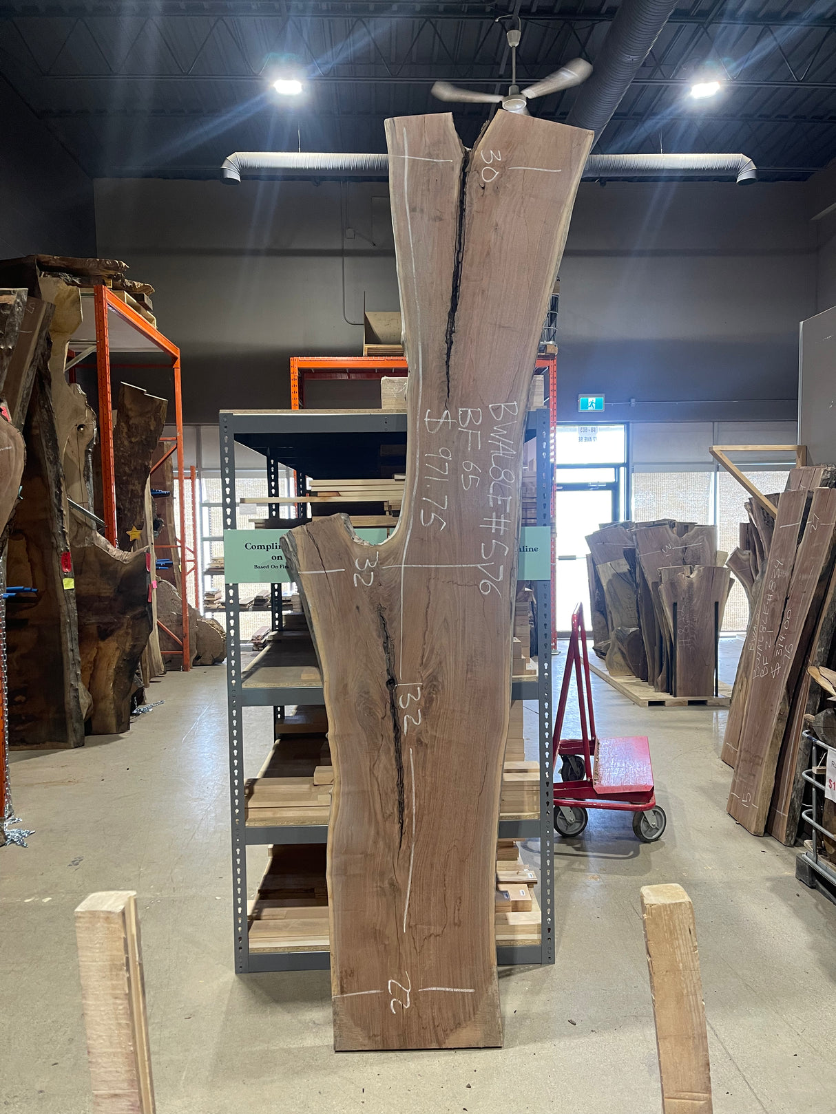 Black Walnut 10/4 Live Edge #576
