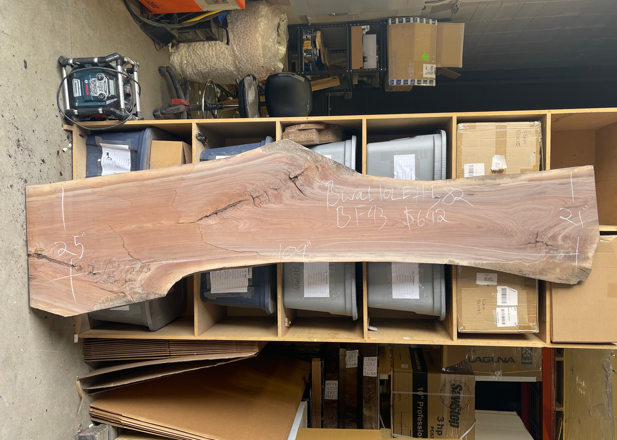 Black Walnut 10/4 Live Edge #582