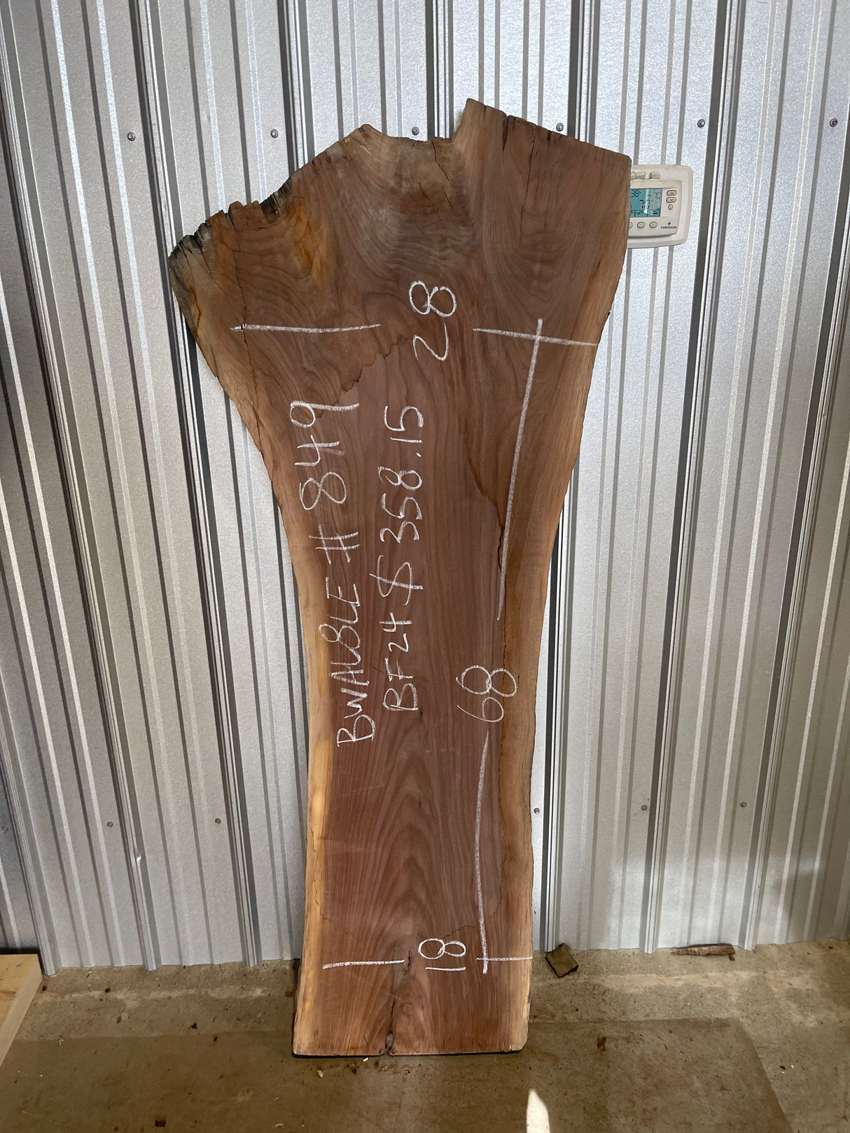 Black Walnut 8/4 Live Edge #849