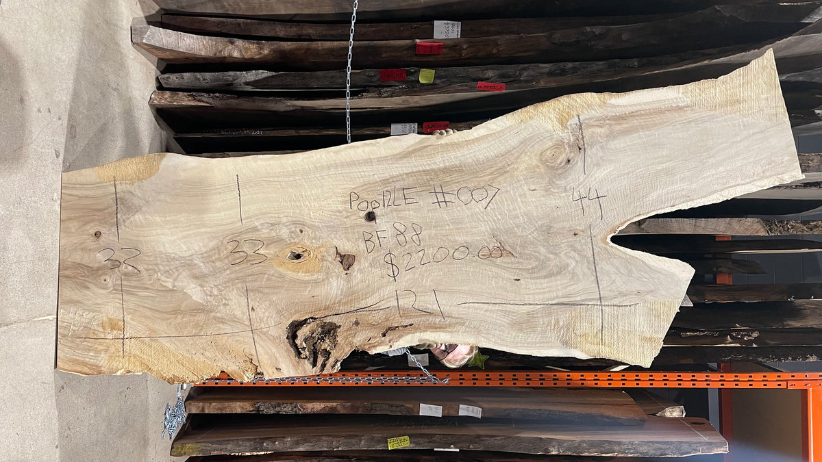 Poplar 12/4 Live Edge #007