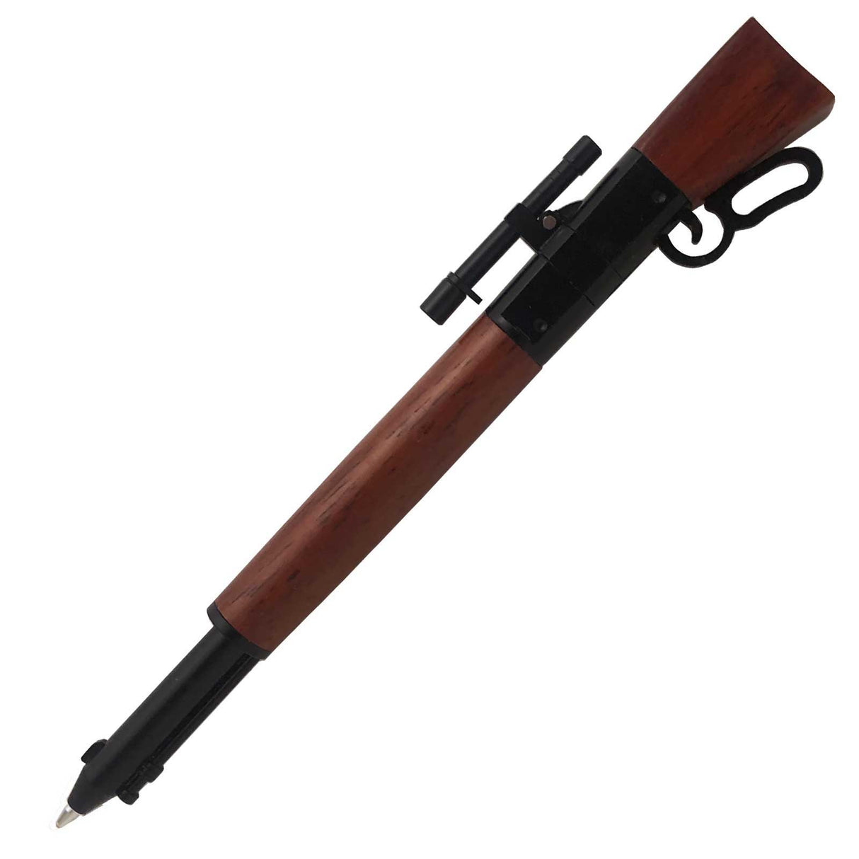 Lever Action Matte Black Click Pen Kit with Metal Gunstock